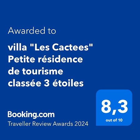 Villa "Les Cactees" Petite Residence De Tourisme Classee 3 Etoiles Antibes Exteriör bild